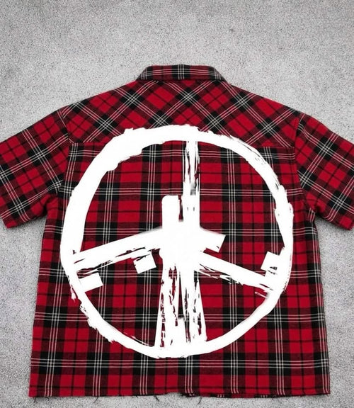 "Dont Ruin My Peace" Red Flannel Shirt