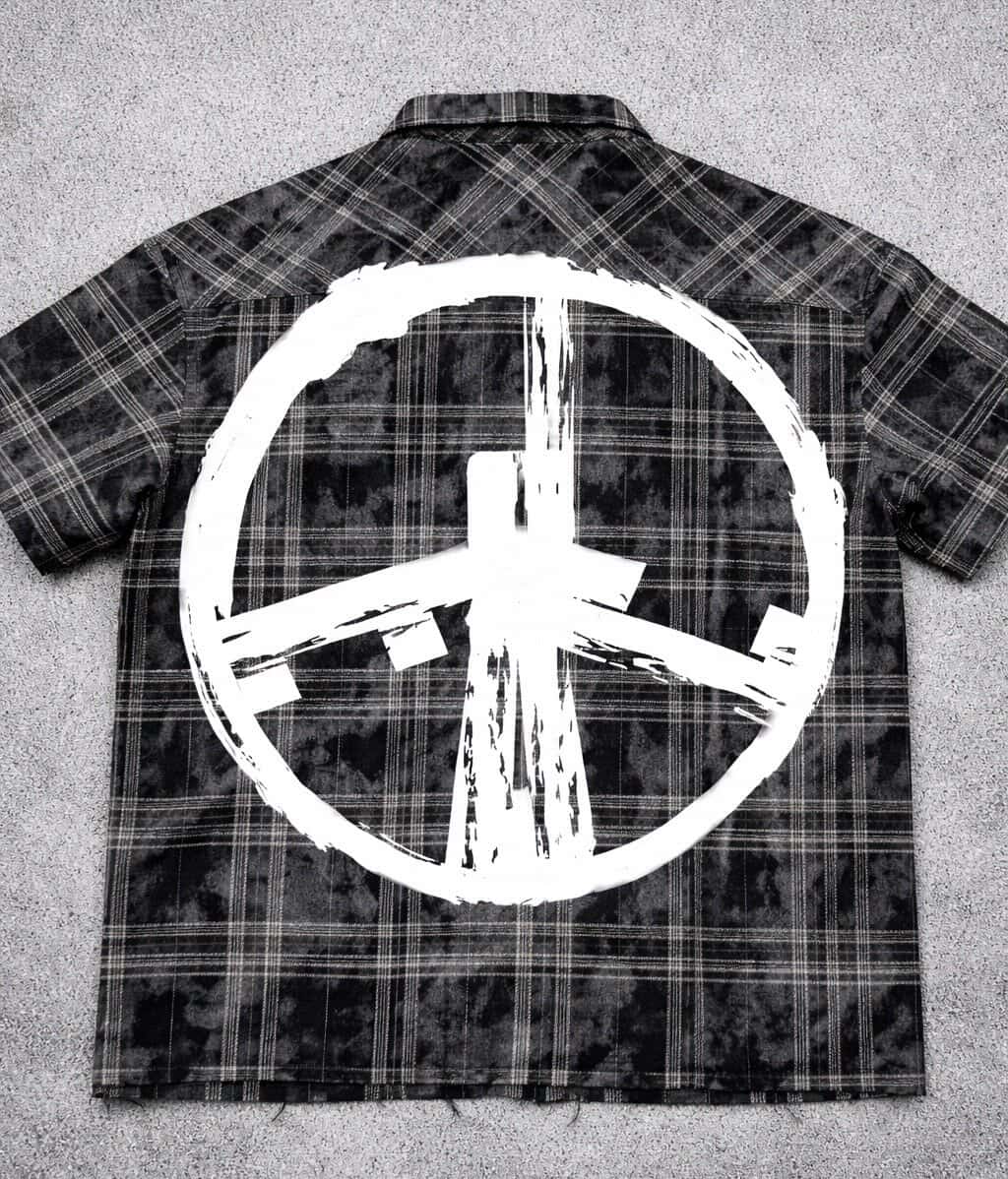 "Dont Ruin my Peace" Black Flannel Shirt