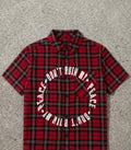 "Dont Ruin My Peace" Red Flannel Shirt