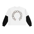 "Words Dont Exist" White Long Sleeve Shirt