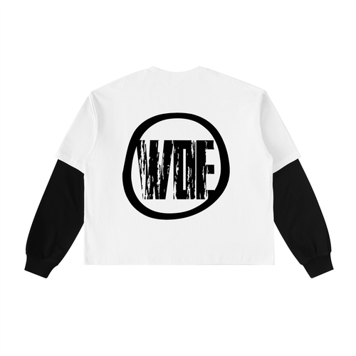 "Words Dont Exist" White Long Sleeve Shirt